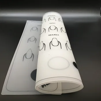 Silikonski Nail Art Tabela Mat Stroj Zložljive Salon, Manikiranje Akrilnih Nohtov Praksi Orodje