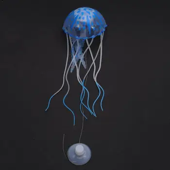 Silikonski Simulacije Pisane Umetne Žareče Učinek Meduze Fish Tank Akvarij Dekor Mini Podmornica Ornament Dekoracijo