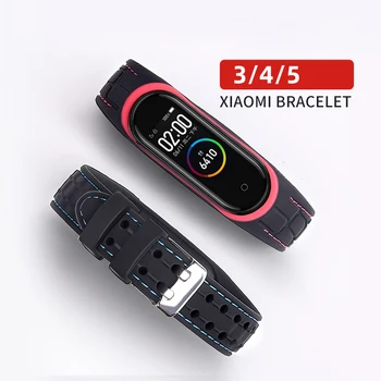 Silikonski Smart watchband Za Xiaomi Mi pasu 5 6 mi band 3 4 Šport watchband zamenjava beacelet pasu za Miband 4 5 wirst trak