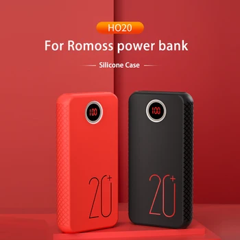 Silikonsko Ohišje Za ROMOSS HO20 Moči Banke 20000mAh Proti trčenju anti-skid zaščitni pokrov Za Romoss HO20 Kože Dodatki