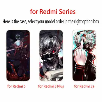 Silikonsko Ohišje Za Xiaomi Redmi 9a člen 8a, 7a Opomba 10 9 8 7 Pro Max 10s 9s 8t 5G Kritje Tokyo Ghouls Anime