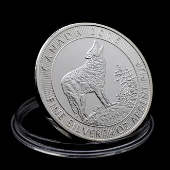 Silver Plated Kanadi Leta Fine 3/4 OZ Argent Pur Volk Kraljica Elizabeta II Spominkov Kovanec Medaljo Zbirateljske Kovance