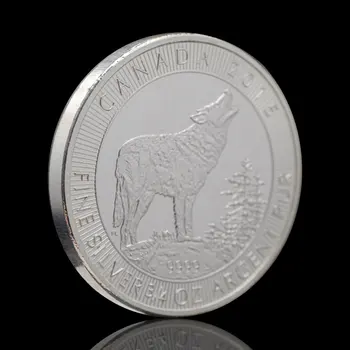 Silver Plated Kanadi Leta Fine 3/4 OZ Argent Pur Volk Kraljica Elizabeta II Spominkov Kovanec Medaljo Zbirateljske Kovance