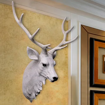 Simulacija Jelena Glavo Steni Visi Živali Glavo Dekoracijo Evropske Retro Dnevna Soba Ozadju Dekoracijo Sten Dream Catcher