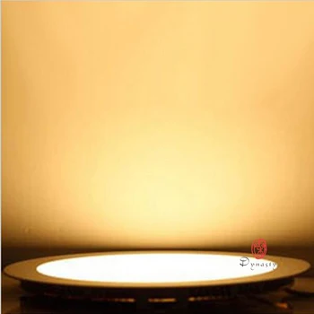 Slim LED Panel Osvetlitev AC85-265V Super Svetla Krog Downlight 3/4/6/9/12/15/18/24W LED Stropni Vgradni Kuhinja, Kopalnica Dinastije