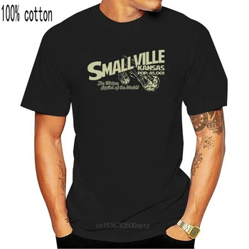 Smallville Kansas Moški T-shirt Majica s kratkimi rokavi O-vratu Moda Priložnostne Visoke Kakovosti Print Majica s kratkimi rokavi
