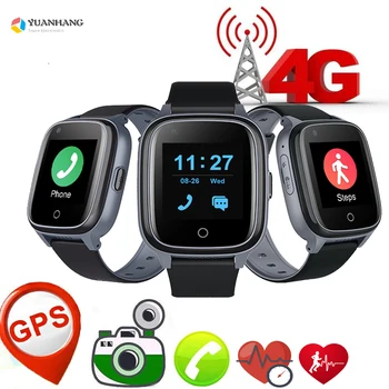 Smart 4G Starejši Star Moški Gledajo Srčni utrip, Krvni Tlak, GPS, WIFI Položaj Skladbe Monitor SOS Glas Kamera za Video Klic Smartwatch