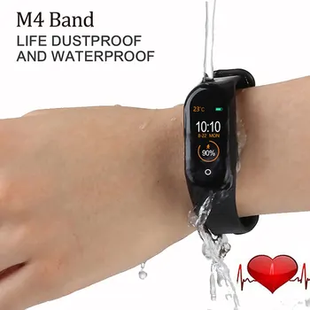 Smart Manšeta M4 Smartband Krvnega Tlaka, Srčnega Utripa, Fitnes Tracker Nepremočljiva Pametna Zapestnica Band