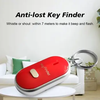 Smart Zakleniti Odkritelj Anti-izgubil Piščalka Senzorji Keychain Tracker LED Piščalka Claps Lokator Utripa piskanje Nadzor, Alarm