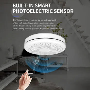 Smart Življenje WIFI Ogljikov Monoksid, Dim, Detektor CO Plina za požarni Alarm Rauchmelder 2 V 1 Senzor Home Security Zaščita Smart Home