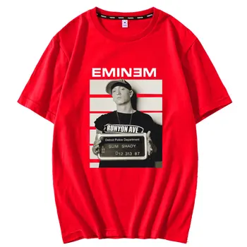 Smešno Eminem T-shirt Moških Hip Hop Prevelik Svoboden Tshirt Unisex Pomlad Poletje Retro Harajuku Majica s kratkimi rokavi Moški Kawaii Kratek Rokav