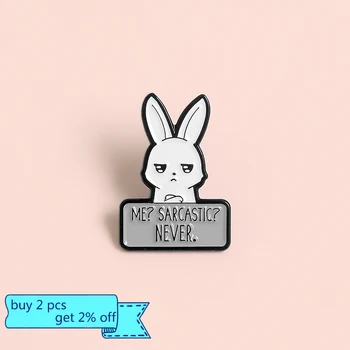 Smešno igri cute & nerdy zatiči zasmehovanje Zajček značko broške za ženske River emajl pin Oblačila, nahrbtnik feministične risanka Nakit darila