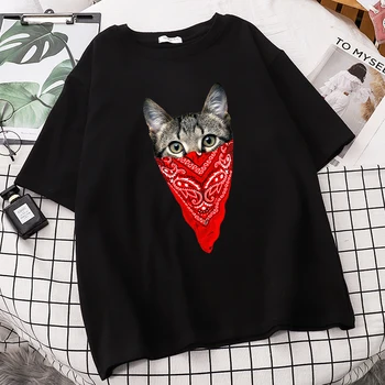 Smešno Prikriti Mačka Poleti Priložnostne Risanka Tiskanja Tshirt Moški Modni Visoko Kakovostnega Bombaža T-shirt Hip Hop Harajuku Ulične