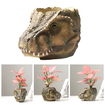 Smole Živali Dinozaver Figur Cvetlični lonček Doma Vrt Dekoracijo za vsako. Obrti Okraski _WK
