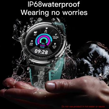SN80 Pametno Gledati Moške IP68 Vodotesen 3D uporabniški VMESNIK Celoten Krog Zaslona na Dotik Vreme Srčnega utripa Dolg Čas Pripravljenosti Smartwatch