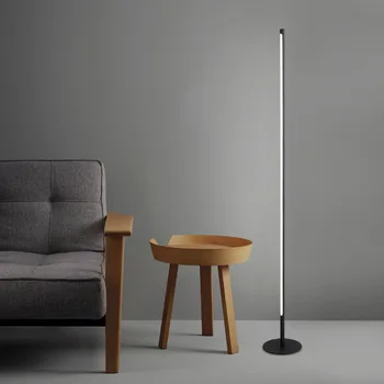 Sodoben Nordijski preproste ustvarjalne dnevna soba talna svetilka LED svetilka, kovinska svetilka talna svetilka Nordijska preproste ustvarjalne nosilec za LED Črna
