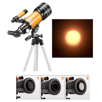 Sonce Filtrov Polna Aluminija 1.25 Palčni Črna Standard Nit Sončne Film za Astro Optika Okular Astronomski Teleskop Dodatki