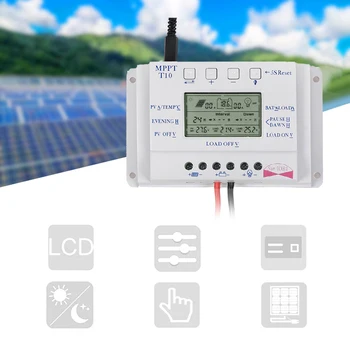 Sončne 20A Regulator 30A 12/24V MPPT LCD Inteligentna Automatica Identifikacijo Polnjenje in Praznjenje Krogotoka za Nadzor Svetlobe