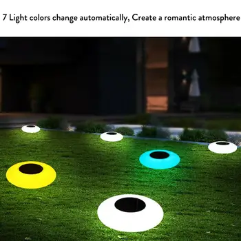 Sončne Bazen Lučka Pisane LED Napihljivi Plavajoči Svetlobe na Prostem Nepremočljiva Noč Svetlobe Bazen Dekoracijo
