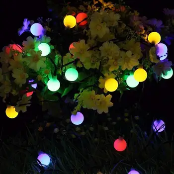 Sončne Svetlobe LED Niz Luči na Prostem Nepremočljiva 30led Motnega Majhno Žogo Božično Poročno Dekoracijo Luč