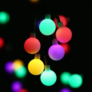 Sončne Svetlobe LED Niz Luči na Prostem Nepremočljiva 30led Motnega Majhno Žogo Božično Poročno Dekoracijo Luč