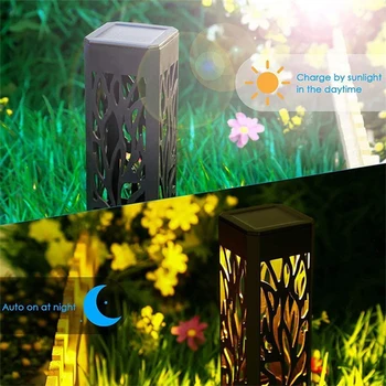Sončni Vrt Poti Luči Varnosti Sončne Svetilke Bele Svetlobe, ki Trajno Vrtne Svetilke Eko-prijazne Sončne Energije Luč Dekoracijo
