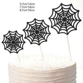 Spider Web Happy Birthday Cupcake Pokrivalo Risanka Novost Torto Pokrivalo Za Fante, Otroci Rojstni Dan Torta Okraski Baby Tuš