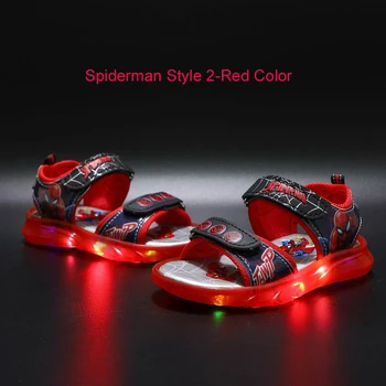 Spiderman, Disney Kul Otroci Priložnostne Čevlji Vroče Prodaje Prosti čas Baby Dekleta Fantje Čevlji LED Osvetljeno Otroci športni Copati za Malčke Tenis