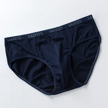 Spodnje perilo za moške mid-stretch pasu bombaž seksi svoboden velikosti hlačnic poletje dihanje mladinske hlače