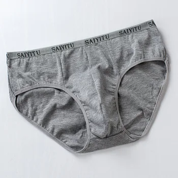 Spodnje perilo za moške mid-stretch pasu bombaž seksi svoboden velikosti hlačnic poletje dihanje mladinske hlače