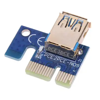 Spot 1/6/12pcs BTC Rudarstvo Ploščad PCI-E Riser Card 1x do 16x USB 3.0 VER 009S Rudarstvo Extender Odbor za Bitcoin Mining PCI-E Kabel