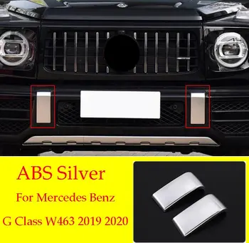 Srebro ABS Sprednji Odbijač Trim Za Mercedes Benz G Razred W463 G350 G55 G63 2019-2020