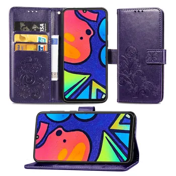 Srečen Yotsuba Telefon Pokrovček Za Samsung Galaxy S21 5G / Plus / Ultra / S20 / FE Flip Denarnica Usnjena torbica