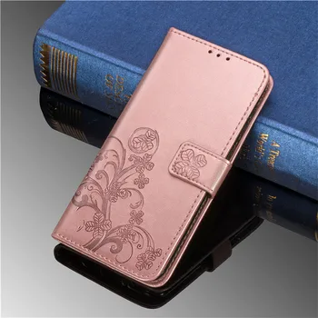 Srečen Yotsuba Telefon Pokrovček Za Samsung Galaxy S21 5G / Plus / Ultra / S20 / FE Flip Denarnica Usnjena torbica
