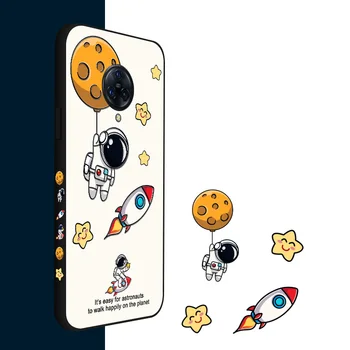 Srčkan Astronavt Primeru Telefon Za Vivo Nex S 3 5G X21i X21 UD X23 X27 X30 X50 Pro Plus X60 Risanka Slikarstvo Mehki Silikonski Pokrov