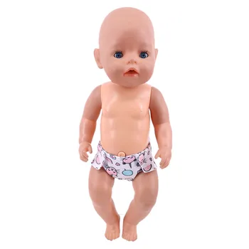 Srčkan Vzorec Lutka Spodnje hlače Fit 18 Inch Ameriški Lutka&43 Cm Prerojeni Baby Doll Dekle Darilo,Naša Generacija Dekle je Igrača,Božično darilo