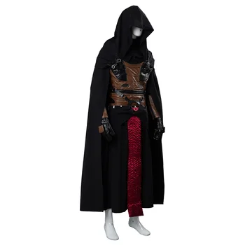 Star Sith Dark Lord Darth Revan Cosplay Kostum Obleko Enotno Cape Plašč Plašč Moški Halloween Pustni Kostum Po Meri