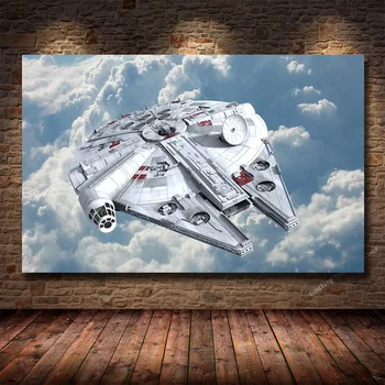 Star Wars vesoljsko Ladjo Wall Art Slikarstvo Na Platno Filmski Plakati Dekorativne Slike za dnevno Sobo Platno Natisne Stenski Dekor