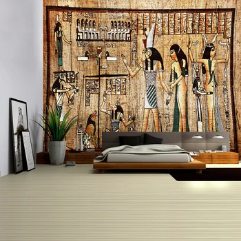 Stari Egipčanski Zidana Tapiserija Steno Faraon Visi Bedspread Preproge Hipi Stil Ozadje Krpo Doma Dekor 150x100cm/150x130cm