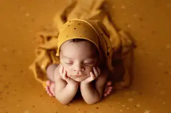 Starlight Temo ročno klobuk zavijanje krpo, ki bo ustrezala ročno Star Dojenček Fotografiranje novorojenčka foto rekviziti