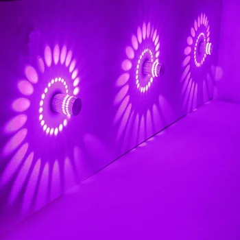 Stenske Luči Postelji Svetilka Stenska Svetilka Trajnih Okolju Prijaznih Kreativnih LED RGB Akril Domov Zunanji Light-Up Koridor Oltarja Luči
