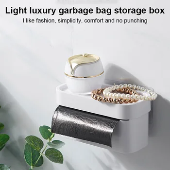 Stenske Škatla za Shranjevanje za smeti vrečko Plastično Vrečko, Koši za Smeti Japonski stil Kuhinje Vrečke za Smeti Doma Shranjevanje Organizacija