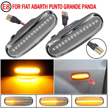 Strani Oznako LED Dinamični Vključite Opozorilne Luči 2pcs Za Fiat Panda Punto Evo Stilo Qubo Peugeot Citroen Lancia Musa(350)