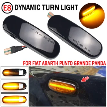 Strani Oznako LED Dinamični Vključite Opozorilne Luči 2pcs Za Fiat Panda Punto Evo Stilo Qubo Peugeot Citroen Lancia Musa(350)