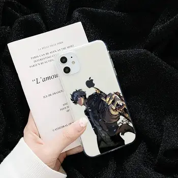 Stripi solo izravnavanje Sung Jin-Woo Telefon Primeru Pregleden mehko Za iphone 5 5s 5c se 6 6s 7 8 11 12 plus mini x xs xr pro max