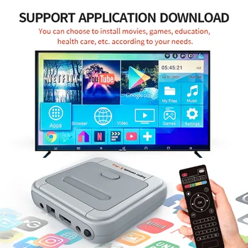 SUPER KONZOLO X PRO Konzole za Video Igre Emulator Podporo KODI WIFI Retro Konzolo, Vgrajene v 50000+ Igre za PSP PS1 N64 TV Izhod