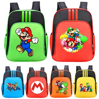 Super Mario otroška šolska torba Risanka Znak Mario Bratov Serije Nahrbtnik Osnovni Šoli Nahrbtnik Rojstni dan Darila