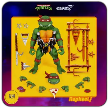 Super7 Teenage Mutant Ninjia Želve TMNT Dejanje Slika 7 palčni Cardback Zbirateljske Model Igrača, Lutka Darilo Za Otroke