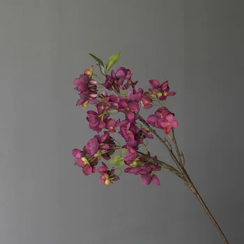 Svila Orhideja Umetne Rože Starinsko Slikarski Slog Doma Vrt Dekor za Vazo Tabela Urad Hotel