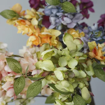 Svila Orhideja Umetne Rože Starinsko Slikarski Slog Doma Vrt Dekor za Vazo Tabela Urad Hotel